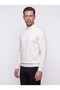 Ecru Half Turtleneck Knitwear Men's Sweater - 2