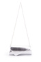 Envelope Model Metallic Texture Berlin Women's Shoulder Bag Silver