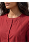 Smart Maxi Shirt Dress with Mandarin Collar - 4