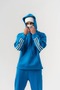 Stage External Hooded Oversize Tracksuit with Side Stripe Detail for Men - 3