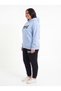 Hooded Oversize Sweatshirt Turquoise Hoodie - 2