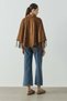Camel Tassel Detailed Suede Cape - 4