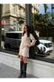 Women's Premium Quality Buttoned Cardigan Skirted Knitwear Set - 2