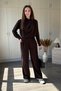 High Collar Button Detailed Palazzo Suit