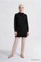 High Collar Basic Knitwear Tunic Black - 3
