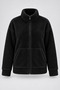 Women's Elise Plus Size Plush Coat with Stand Collar, Zipper Pockets, Wellsoft Fur Look, Warm Jacket