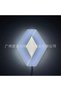 Renault 4D Illuminated Logo 9.4*7.5 cm White Emblem Logo Car Accessory Renault Illuminated Vehicle Logo Emblem