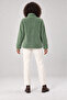 Women's Elise Plus Size Plush Coat with Stand Collar, Zipper Pockets, Wellsoft Fur Look, Warm Jacket - 4