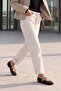 Women's Stoned Strappy Braided Daily Ballerinas Asora Brown Suede - 6