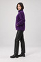 Women's Elise Plus Size Plush Coat with Stand Collar, Zipper Pockets, Wellsoft Fur Look, Warm Jacket - 3