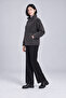 Women's Elise Plus Size Plush Coat with Stand Collar, Zipper Pockets, Wellsoft Fur Look, Warm Jacket - 3