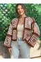 Large Motif Crop Cardigan - 3