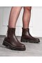 Endless Elastic Daily Rubber Sole Vegan Leather Boots