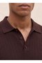 Smart Polo T-shirt with Ribbed Texture - 5