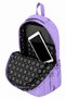 Set of 2 Luxury Crinkle Fabric High School and Middle School Backpack + Pen Holder, Monkey Keychain Gift - 4