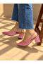 Maria Pink Silvery 5 cm Heel Sandals - 4