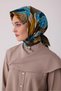 Floral Pattern Twill Silk Scarf 4413D