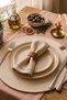 Vale Model 6-Piece Round American Service Set (33 cm) |   100% Vegan Leather Label Supla Set - 2