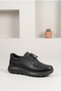 Women's Moccasin Stitched Lace-Up Thick Sole Casual Shoes Comfortable Walking Casual Oxford Shoes - 2
