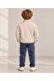Boy's Cream, 100% Cotton, Zippered Shirt Jacket – Seasonal - 3
