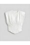 Corset Drawstring Detailed T-Shirt - 8