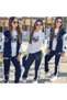 Girl's 3-Yarn Embroidered College Jacket Printed 3-Piece Set - Hooded Sweatshirt 100% Cotton Top and Bottom Set - 2