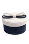 Pearl Series Jute Decorative Basket S Size (12X23 cm) |   Kurdeleli Vegan Desktop & Bathroom Organizer