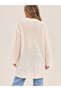 New Season Openwork Patterned Long Loose Oversize Knitwear Women's Cardigan - 3