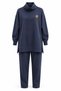 Missemramis Half Turtleneck Pants Suit 5563 Navy Blue - 2