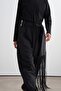 Tassel Detailed Scarf Black - 2