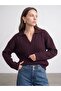 10885 Wool Blend Polo Collar Sweater - 2