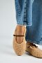 Rirta Women's Tedy Flat Elegant Buckle Caramel Slippers - 6
