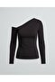 Single Strap Asymmetrical Cut Blouse - 4
