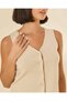 كارديجان محبوك للنساء باللون البيج - 4