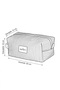 Velvet Fabric Large Size Quilted Makeup Bag Travel Bag - 6