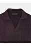 10885 Wool Blend Polo Collar Sweater - 8