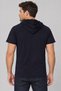 Men's Hooded Cotton T-Shirt Navy Blue T9570 - 2