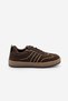 Women's Retro Sneaker Suede Look Lace-Up Casual Sports Shoes Veyran Brown Suede - 3