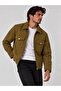 Men's Tan Collared Double Pocket Lined Cashmere Coat Jacket - 2