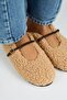 Rirta Women's Tedy Flat Elegant Buckle Caramel Slippers - 3