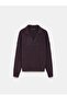 10885 Wool Blend Polo Collar Sweater - 6