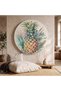 Decorative Round Canvas Painting - Artcnvsovl25