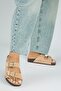 Anlelic Women's Genuine Leather Double Buckle Sand Slippers - 5