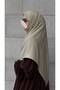 Premium Jacquard Hüma Large Size Scarf - Stone - 2