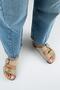 Fuga Women's Leather Genuine Leather Double Buckle Nubuck Ice Slippers - 7