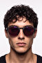 Veron Gray Pink Mirror Men's Sunglasses