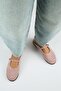 Felicia Women's Genuine Leather Flat Elegant Buckle Powder Slippers - 7
