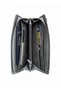 Unisex Genuine Leather Wallet with Multiple Compartments, Zipper, Large Size Card Holder and Passport Wallet - 5