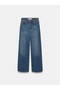 72377 100% Cotton High Waist Wide Leg Jeans - 5