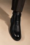 Orthopedic Genuine Leather Men's Boots with Double Zipper, Complete Fur Inside, Non-Slip Thermo Rubber Sole, Cold and Water Resistant Leather and Sole Material, Orthopedic Insole - 5